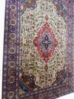 Premium 50 Raj Handwoven Tabriz Carpet – Royal Floral Medallion Design | Item 186 - Image 4
