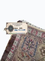Premium 50 Raj Handwoven Tabriz Carpet – Royal Floral Medallion Design | Item 186 - Image 2