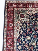 Isfahan Masterpiece Fine Handwoven Carpet – Royal Ivory Medallion Design | Item 187 - Image 7