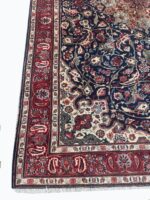 Isfahan Masterpiece Fine Handwoven Carpet – Royal Ivory Medallion Design | Item 187 - Image 5