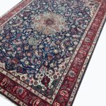 Isfahan Masterpiece Fine Handwoven Carpet – Royal Crimson Medallion Design | Item 188