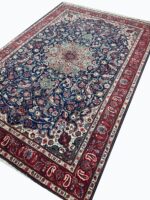 Isfahan Masterpiece Fine Handwoven Carpet – Royal Crimson Medallion Design | Item 188
