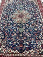 Isfahan Masterpiece Fine Handwoven Carpet – Royal Crimson Medallion Design | Item 188 - Image 2