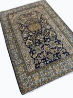 Kashan Masterpiece Fine Handwoven Carpet – Royal Crimson Medallion Design | Item 191 - Image 7