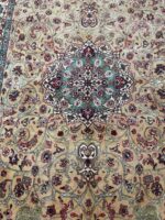 Tabriz Masterpiece Fine Handwoven Carpet – Geometric Star Medallion Design | Item 192 - Image 4