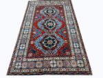 Fine Antique-Style Caucasian Geometric Medallion Rug – Handwoven Tribal Wool Carpet | Item 194
