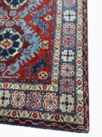 Fine Antique-Style Caucasian Geometric Medallion Rug – Handwoven Tribal Wool Carpet | Item 194 - Image 4