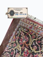Masterpiece Fine Persian Kashan Rug – Premium Kork Wool with Weaver's Signature | Item 195 - Image 8