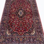 Fine Persian Kashan Kork Wool Rug – Classical Floral Medallion Design | Item 196