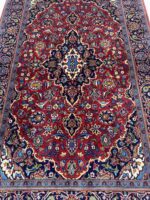 Fine Persian Kashan Kork Wool Rug – Classical Floral Medallion Design | Item 196 - Image 2