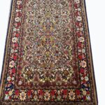 Masterpiece Fine Persian Tabriz Rug – Ivory Field with Mahi Floral Medallion Design | Item 197