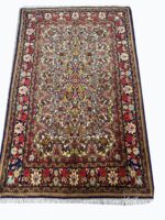 Masterpiece Fine Persian Tabriz Rug – Ivory Field with Mahi Floral Medallion Design | Item 197
