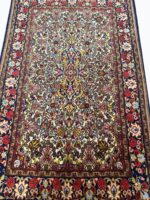 Masterpiece Fine Persian Tabriz Rug – Ivory Field with Mahi Floral Medallion Design | Item 197 - Image 2
