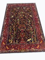 Masterpiece Persian Kashan Tree of Life Rug – Kork Wool & Silk Pictorial Design with Weaver Signature | Item 200