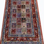Fine Persian Bakhtiari Kresti Garden Design Rug – Premium Wool & Silk – Item 201