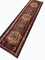 Fine Antique-Style Shiraz Tribal Corridor Runner – Handwoven Persian Wool Rug – Item 202 - Image 7