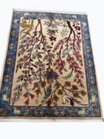 Fine Persian Pictorial Tree of Life & Wildlife Motif Rug – Hand-Knotted Oriental Carpet – Item 203 - Image 8