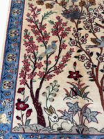Fine Persian Pictorial Tree of Life & Wildlife Motif Rug – Hand-Knotted Oriental Carpet – Item 203 - Image 3