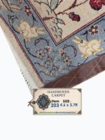 Fine Persian Pictorial Tree of Life & Wildlife Motif Rug – Hand-Knotted Oriental Carpet – Item 203 - Image 9