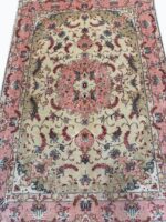 Masterpiece Shahi Tabriz 70 Raj Rug – Ultra-Fine Kork Wool & Silk on Silk Foundation – Item 204 - Image 2