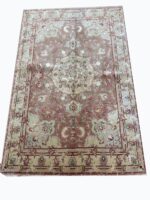 Masterpiece Persian Shahi Tabriz 70 Raj Rug – Premium Kork Wool & Silk Hand-Knotted Carpet – Item 206