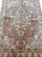 Masterpiece Persian Shahi Tabriz 70 Raj Rug – Premium Kork Wool & Silk Hand-Knotted Carpet – Item 206 - Image 6