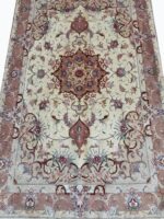 Masterpiece Fine Persian Shahi Tabriz 70 Raj Carpet – Premium Kork Wool & Silk Hand-Knotted Rug – Item 207 - Image 7