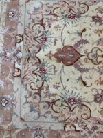 Masterpiece Fine Persian Shahi Tabriz 70 Raj Carpet – Premium Kork Wool & Silk Hand-Knotted Rug – Item 207 - Image 4