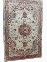 Masterpiece Fine Persian Shahi Tabriz 70 Raj Carpet – Premium Kork Wool & Silk Hand-Knotted Rug – Item 207 - Image 2