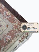 Masterpiece Fine Persian Shahi Tabriz 70 Raj Carpet – Premium Kork Wool & Silk Hand-Knotted Rug – Item 207 - Image 10