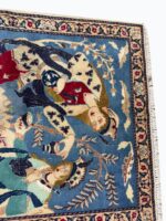 Masterpiece Fine Persian Isfahan Rug – Premium Kork Wool & Silk Hand-Knotted Carpet – Item 208 - Image 7