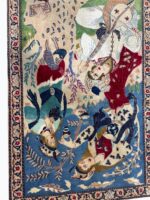 Masterpiece Fine Persian Isfahan Rug – Premium Kork Wool & Silk Hand-Knotted Carpet – Item 208 - Image 6