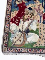 Masterpiece Fine Persian Isfahan Rug – Premium Kork Wool & Silk Hand-Knotted Carpet – Item 208 - Image 3