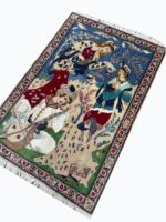Masterpiece Fine Persian Isfahan Rug – Premium Kork Wool & Silk Hand-Knotted Carpet – Item 208 - Image 4