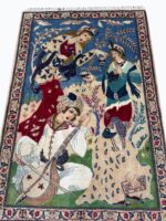 Masterpiece Fine Persian Isfahan Rug – Premium Kork Wool & Silk Hand-Knotted Carpet – Item 208 - Image 2