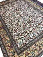 Rare Handwoven Persian Tabriz Animal Pictorial Rug – Tree of Life Luxury Carpet – Item 54 - Image 4