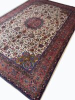 Fine Persian Kashan Medallion Rug – Premium Hand-Knotted Wool Carpet – Item 164 - Image 5