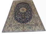 Masterpiece Hand-Knotted Persian Nain Rug – Kork Wool & Silk Highlights Luxury Carpet – Item 169