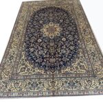 Masterpiece Hand-Knotted Persian Nain Rug – Kork Wool & Silk Highlights Luxury Carpet – Item 169