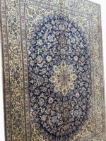 Masterpiece Hand-Knotted Persian Nain Rug – Kork Wool & Silk Highlights Luxury Carpet – Item 169 - Image 6