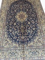 Masterpiece Hand-Knotted Persian Nain Rug – Kork Wool & Silk Highlights Luxury Carpet – Item 169 - Image 4