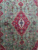 Rare Green Field Hand-Knotted Persian Kashan Rug – Premium Kork Wool Luxury Carpet – Item 160 - Image 5
