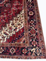 Authentic Hand-Knotted Tribal Heriz Oriental Carpet – Premium Persian Wool Rug – Item 214 - Image 4