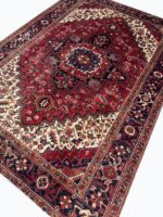 Authentic Hand-Knotted Tribal Heriz Oriental Carpet – Premium Persian Wool Rug – Item 214 - Image 5
