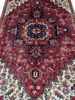 Authentic Hand-Knotted Tribal Heriz Oriental Carpet – Premium Persian Wool Rug – Item 214 - Image 3