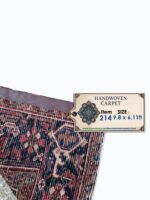 Authentic Hand-Knotted Tribal Heriz Oriental Carpet – Premium Persian Wool Rug – Item 214 - Image 8