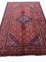 Authentic Hand-Knotted Mahi Tabriz Persian Carpet – Premium Herati Design Wool Rug – Item 218