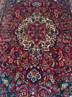 Authentic Hand-Knotted Mahi Tabriz Persian Carpet – Premium Herati Design Wool Rug – Item 218 - Image 4