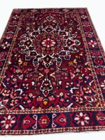 Antique Bakhtiari Khesti Garden Design Handwoven Carpet – Authentic Persian Wool Rug – Item 221