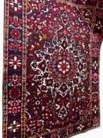 Antique Bakhtiari Khesti Garden Design Handwoven Carpet – Authentic Persian Wool Rug – Item 221 - Image 6